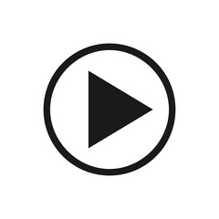 Play Button design template vector icon  illustration.