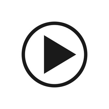 Play Button design template vector icon  illustration.