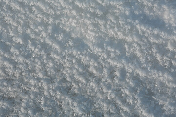 Snow texture. Snow surface background. Snow and ice.