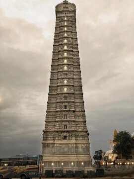 This magnificent architecture is called murudeshwar temple in karnataka,India