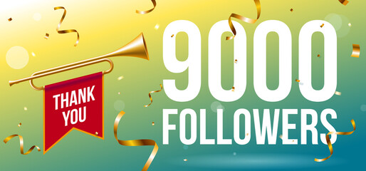 Thank You 9000 followers banner