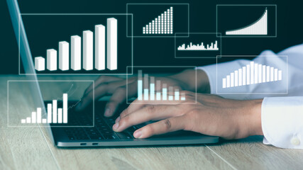 image of data gathering and statistical working.