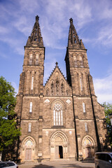 Fototapeta na wymiar Basilica of Saints Peter and Paul in Prague city center