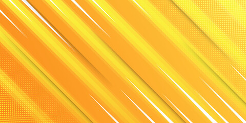 Obraz premium abstract modern yellow orange white stripe lines background vector illustration