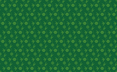 和柄素材　笹蔓柄　シームレスパターン