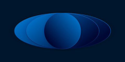 Modern dark blue 3d wave abstract background