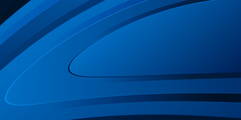 Colorful blue smooth twist light lines vector background. 