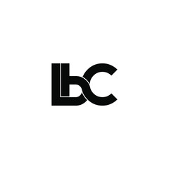 lbc letter original monogram logo design