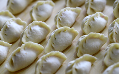 Many dumplings, on the table