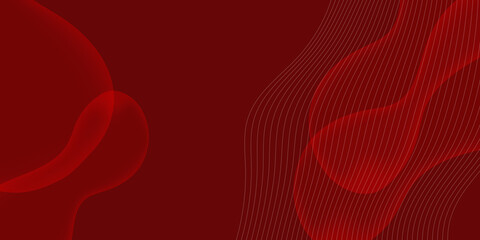 Colorful Red Modern fluid background. Abstract dynamic shapes composition. 