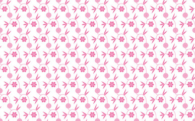 和柄素材　笹蔓柄　シームレスパターン