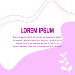 Social media post template design with a dummy text