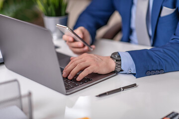 Businessman work in office