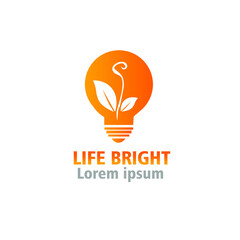 life bright logo in vector