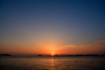 日の出の風景