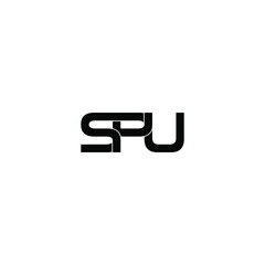 spu letter original monogram logo design