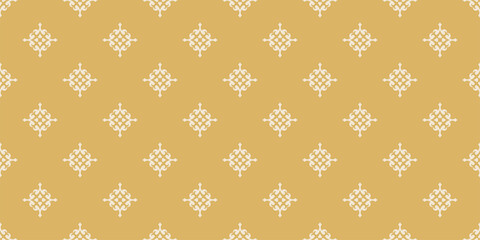 Seamless pattern, background with decorative ornament. Gold texture for your design. Vector graphics