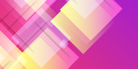 Color gradient background, square pattern, vector abstract trendy geometric graphic design. Simple minimal square and light halftone yellow and pink red color gradient pattern background 