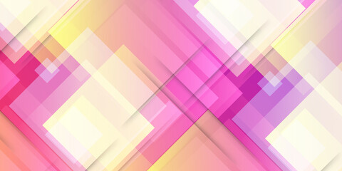 Color gradient background, square pattern, vector abstract trendy geometric graphic design. Simple minimal square and light halftone yellow and pink red color gradient pattern background 