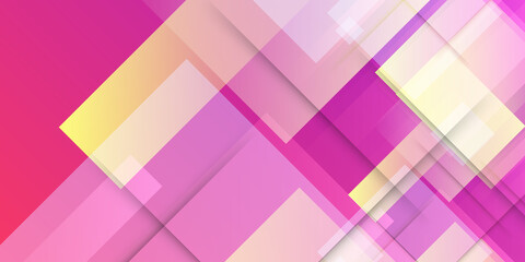 Red magenta yellow abstract presentation background with square shape pattern