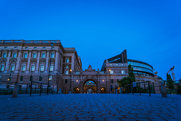night view in sweden