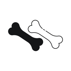 Dog bone icon design. Pet food vector. Vector illustration.