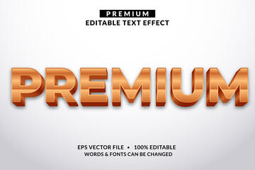 Premium Editable Text Effect Font style. Graphic Styles Templates for Illustrator