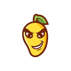 Mango Smile Mascot Logo Design
