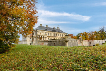 Pidhirtsi Castle is a residential castle-fortress located in the village of Pidhirtsi in Lviv region, Ukraine. Palace with bastion fortifications.