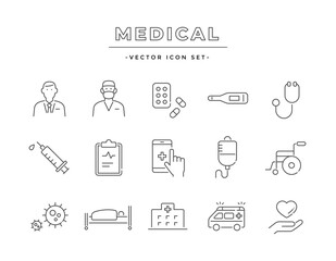 医療・メディカルのアイコンセット