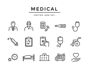 医療・メディカルのアイコンセット