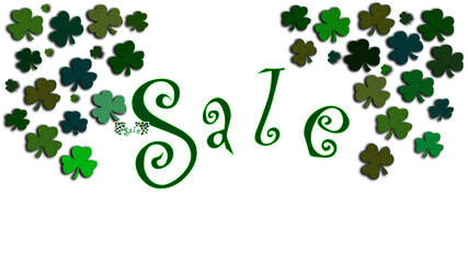 St Patrick's day Sale banner vector