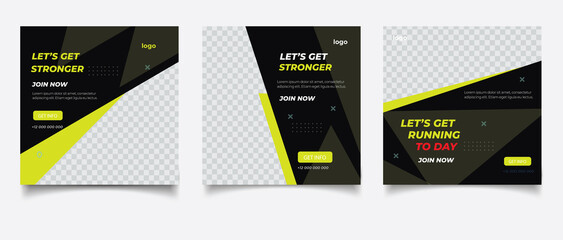 social media post Special athlete sport template	
