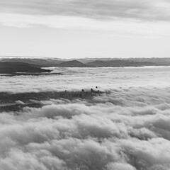 City Through the Clouds