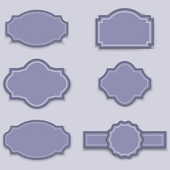 Vector vintage product label template. Royal design template. Sticker design. Graphic element vector. Stock image. EPS 10.