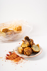 Charcoal-roasted hard-boiled eggs with Northeast China specialty foods