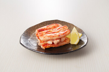 タラバガニ　盛り付け　一品料理