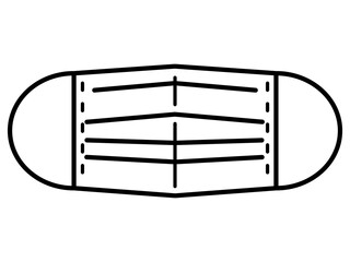 Surgical mask vector icon 不織布マスク、サージカルマスクのアイコン