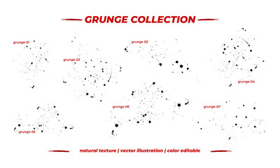 Retro grunge banners set. Bundle of grunge collection. Vector illustration eps10.