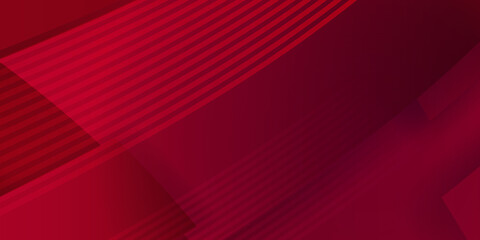 Modern red abstract 3d background with wave stripes lines. Red maroon geometric abstract background. Abstract black grey metallic overlap red light hexagon mesh design modern luxury futuristic tech