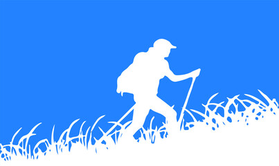 tourist vector illustration isolated on background