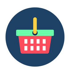 Shopping Basket Vector Icon