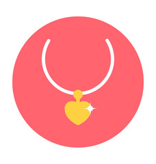 Obraz premium Necklace Vector Icon