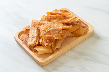 Taro Chips - fried or baked sliced taro
