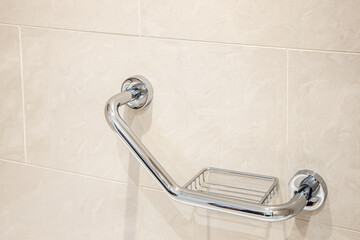 bathroom handle for the disabled and elderly. - 419766398