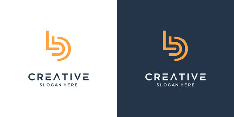 Abstract letter B logo design inspiration © suneo_99