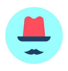 Hipster Vector Icon