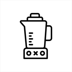 Black line icon for mixer