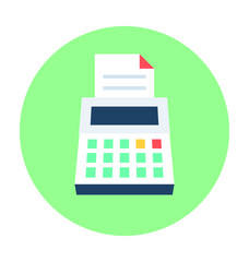 Cash Register Vector Icon