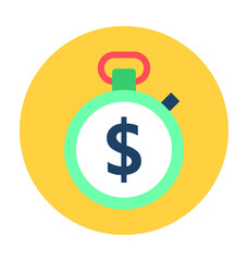 Finance Chronometer Vector Icon